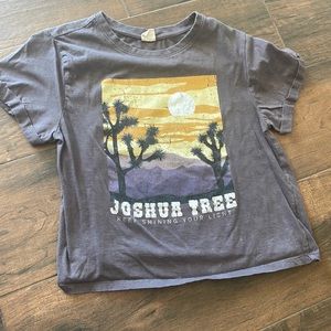 Size Medium Gray Joshua Tree Graphic Tee